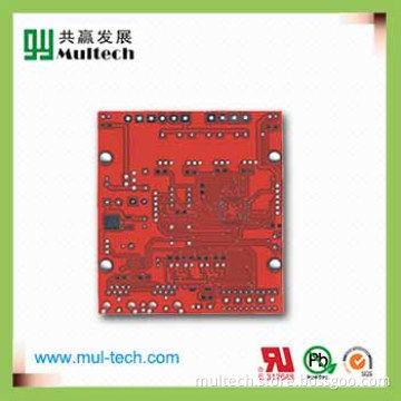 4 Layers PCB Board with Red Solder Mask